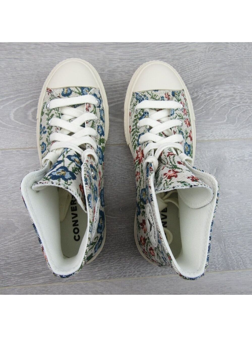 Converse CTAS Lift Platform Floral Tapestry Women's Size 8 Shoes NEW - Picture 10 of 15